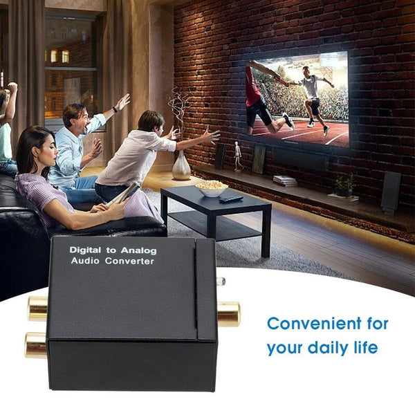 3.5Mm Digital To Analog Audio Converter Optical Fiber Coaxial Signal Adapter Audio Cables & Adapters