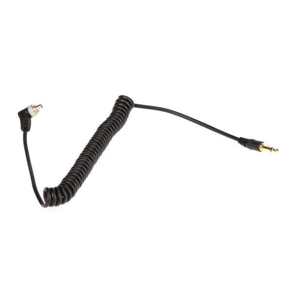 3.5Mm Flash Sync Cable Cord With Screw Lock To Male Pc For Canon Nikon Pixe Cables & Adapters