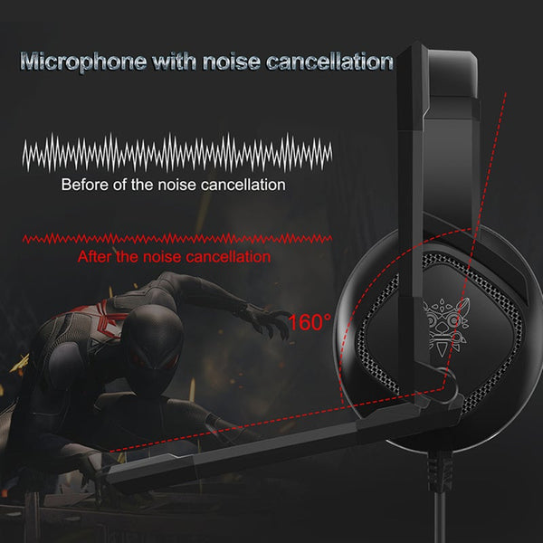 3.5Mm Gaming Headset Led Mic Headphone K19 Rgb Mobile Phone Computer Eating Chicken Headsets For Pc Laptop Ps4 Xbox