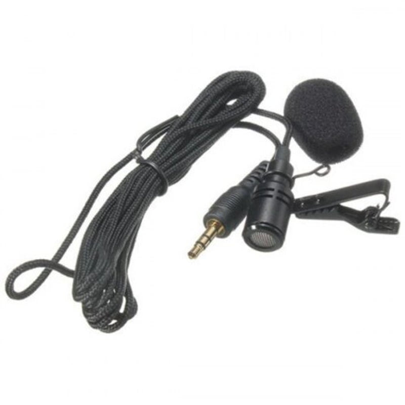 3.5Mm High Sensitive 2.4M Tie Clip On Lapel Lavalier Mic Microphone Black Microphones & Wireless Systems