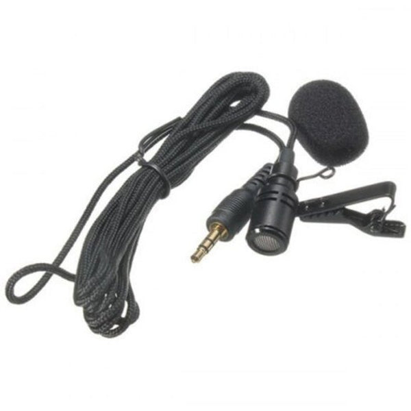 3.5Mm High Sensitive 2.4M Tie Clip On Lapel Lavalier Mic Microphone Black Microphones & Wireless Systems