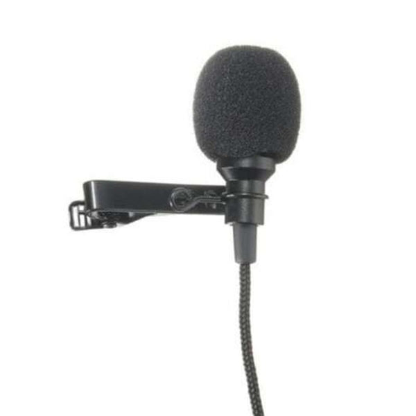 3.5Mm High Sensitive 2.4M Tie Clip On Lapel Lavalier Mic Microphone Black Microphones & Wireless Systems