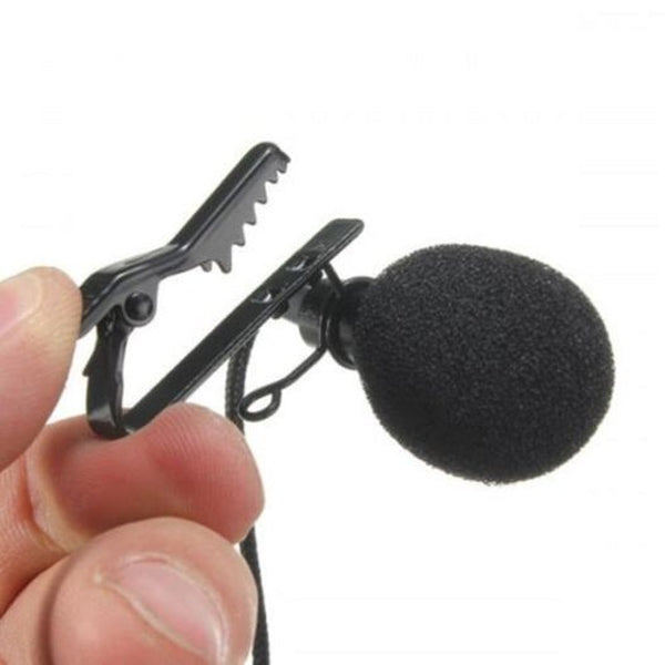 3.5Mm High Sensitive 2.4M Tie Clip On Lapel Lavalier Mic Microphone Black Microphones & Wireless Systems
