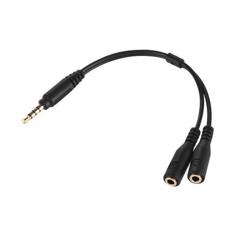 3.5Mm Microphone Adapter Cable Audio Stereo Converter Cord Two Pole Trs Female To One 4 Trrs Male Plug For Ipad Iphone Samsung Huawei Smartphone
