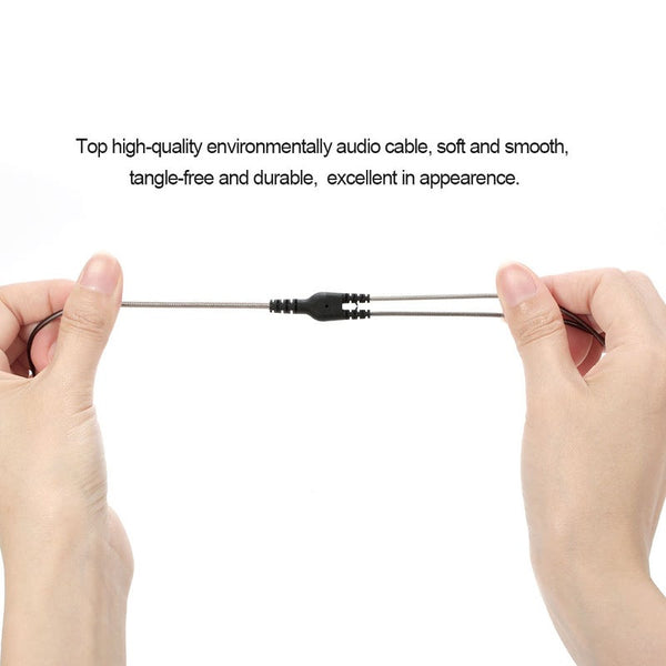 3.5Mm Wired Earphones Cable Detachable Replacement Headphone Cord / Microphone Mmcx Connector For Shure Se215 Se315 Se425 Se535 Se846 Ue900 Headphones