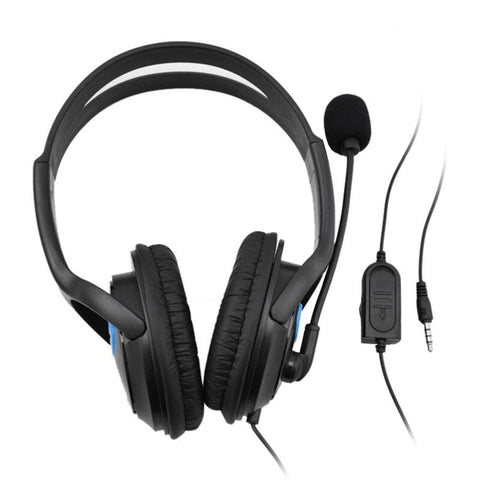 3.5Mm Wired Gaming Over Ear Headset Black Headphones