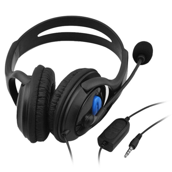 3.5Mm Wired Gaming Over Ear Headset Black Headphones