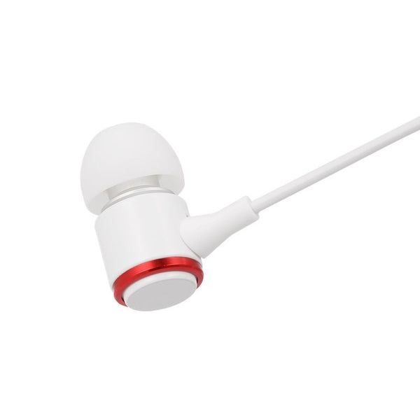 3.5Mm Wired In Ear Headphones With Mic Line Control Music Sport Headset 1.2M Cable Earphone For Smart Phones Tablet Laptops White Wired Earphones