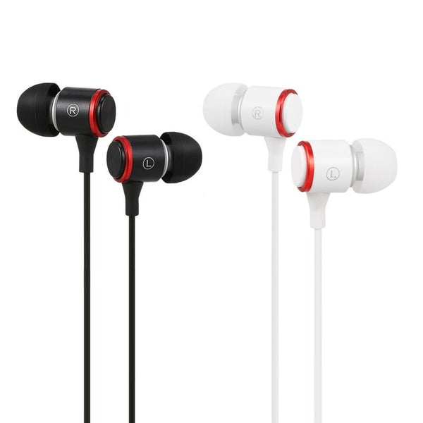 3.5Mm Wired In Ear Headphones With Mic Line Control Music Sport Headset 1.2M Cable Earphone For Smart Phones Tablet Laptops White Wired Earphones