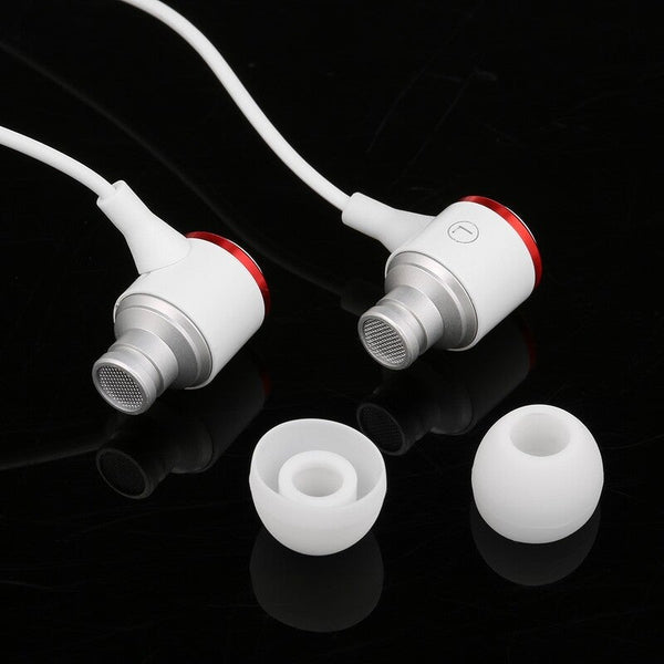 3.5Mm Wired In Ear Headphones With Mic Line Control Music Sport Headset 1.2M Cable Earphone For Smart Phones Tablet Laptops White Wired Earphones