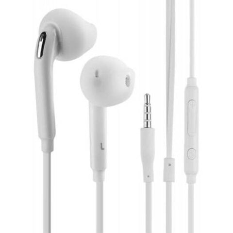 3.5Mm Wired In Ear Headset With Microphone White