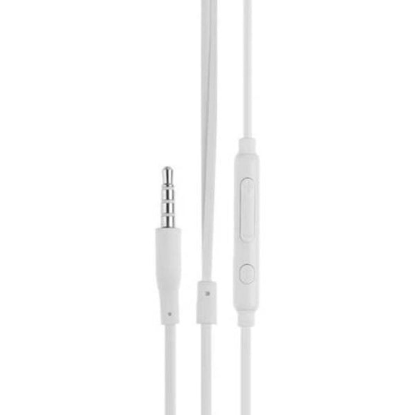 3.5Mm Wired In Ear Headset With Microphone White