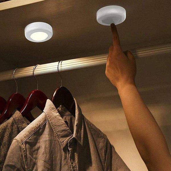 Wall Lights Mini Remote Control Led Battery Operated Night For Wardrobe Cabinet Bedside Night Lights