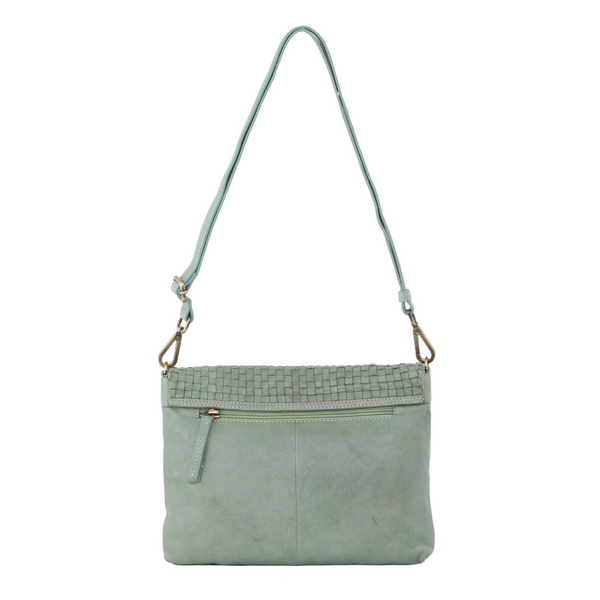 Pierre Cardin 3 Piece Setapierre Womens Woven Cross Body Bag Mint Green Women's Bags & Handbags