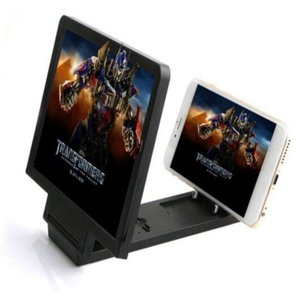 3 D Mobile Phone Screen Magnification Artifact Black Mounts & Holders