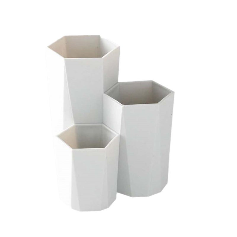 3 Grid Cosmetics Makeup Brush Storage Box Up Nail Polish Golder Tool Pen Holder Table Makeup Bags & Cases