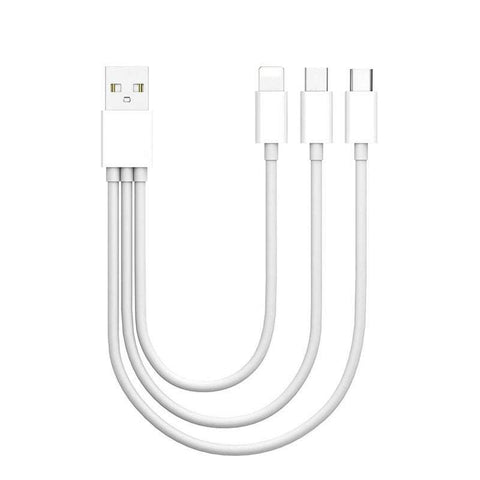 Mobile Phone 3 In 1 Charging Cable Usb To Micro Type Lightning Sync Fast Line Adapter For Iphone Ipad Huawei Samsung