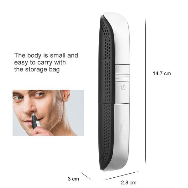 Clippers & Trimmers 3 In 1 Electric Hair Beard Nose Eyebrow Trimmer Usb Rechargeable Removal Men