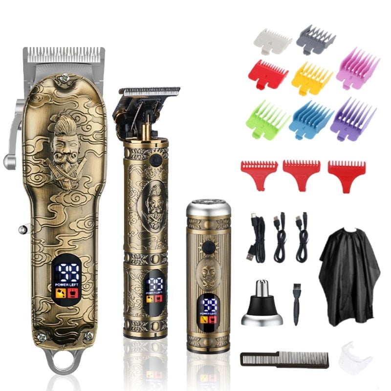 Clippers & Trimmers 3 Inch 1 Professional Hair Clipper Trimmer For Men Cut Usb Rechargeable