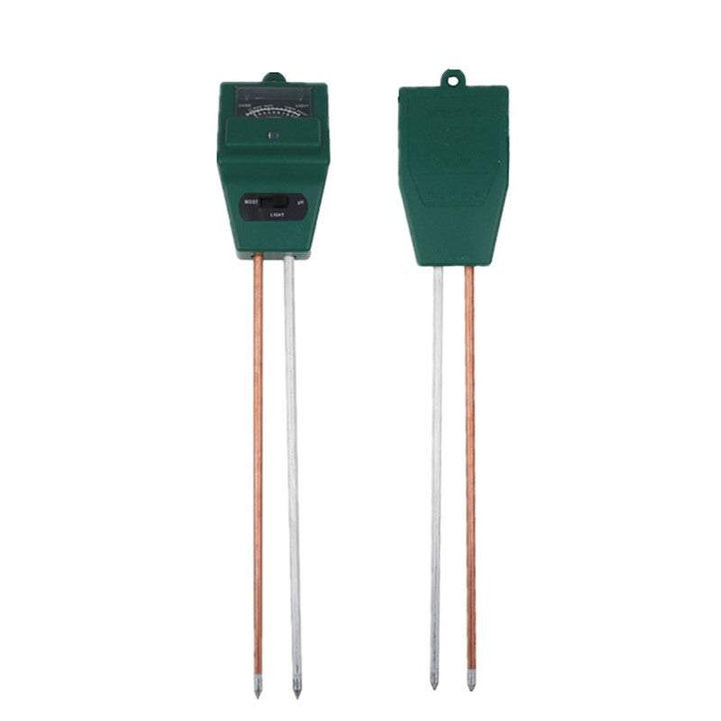 Gardening Tools 3 In 1 Soil Tester Square Head Moisture Light Ph / Acidity Moisture & Ph Meters