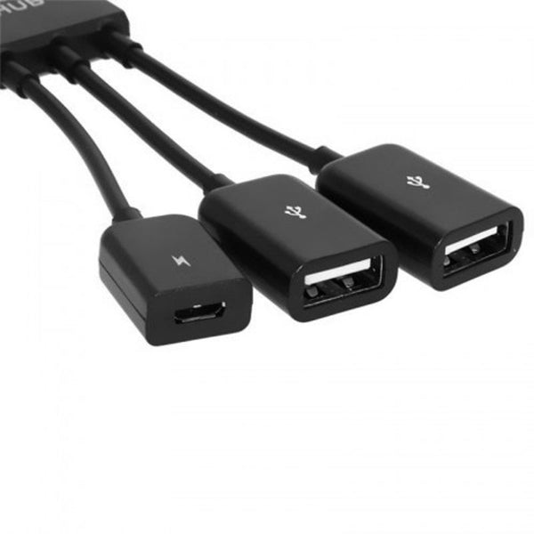 3 In 1 Usb Type C To Hub Cable Adapter Black Cables & Adapters