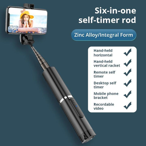 3 In 1 Extendable Black Wireless Bluetooth Selfie Stick Selfie Sticks