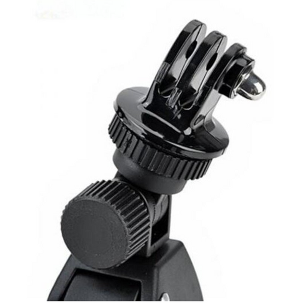 3 In 1 Bike Tripod Mount Sports Camera Holder With Connector Black