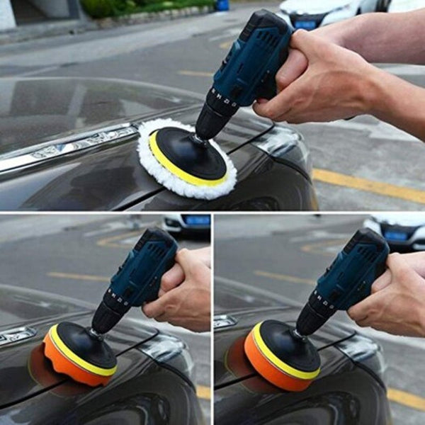 3 Inch Car Polishing Pads Waxing Foam Buffing Sponge Kit For Vehicle Polisher Buffer Waxer Sander 7Pcs Mango Orange Mitts Bonnets & Buffing Pads
