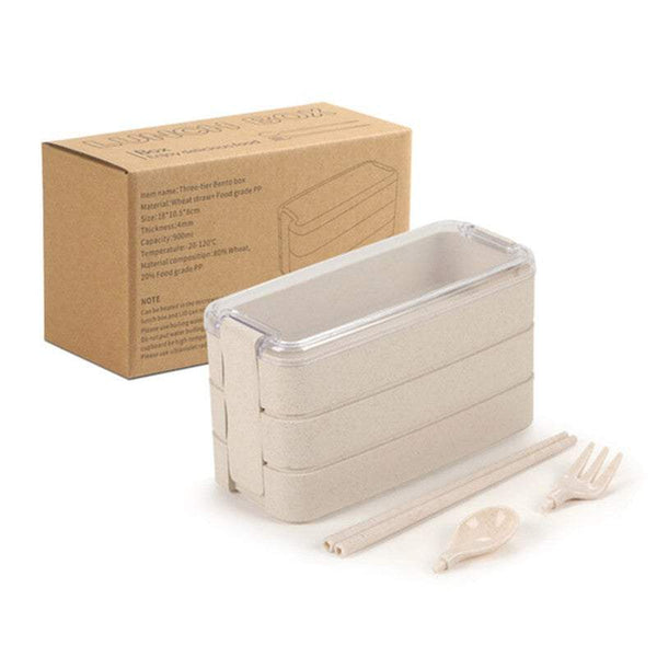 Lunch Boxes Bags 3 Layer Bento Food Containers With Fork Spoons Chopsticks Lunchboxes