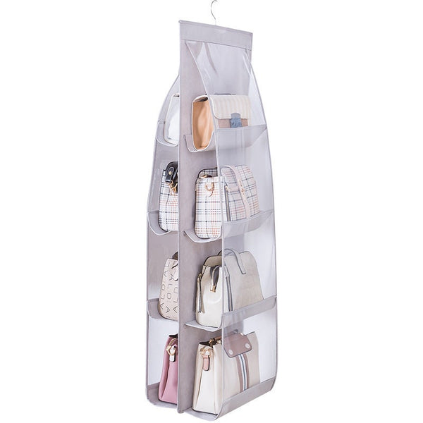 3 Layer Handbag Organiser Rack Ver Hanging Closet Storage