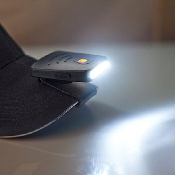 3 Led Usb Charging Infrared Sensor Cap Clip Light Headlight For Outdoor Fishing White