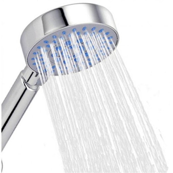 3 Modes Handheld Water Saving Shower Head Rain Nozzle Silver