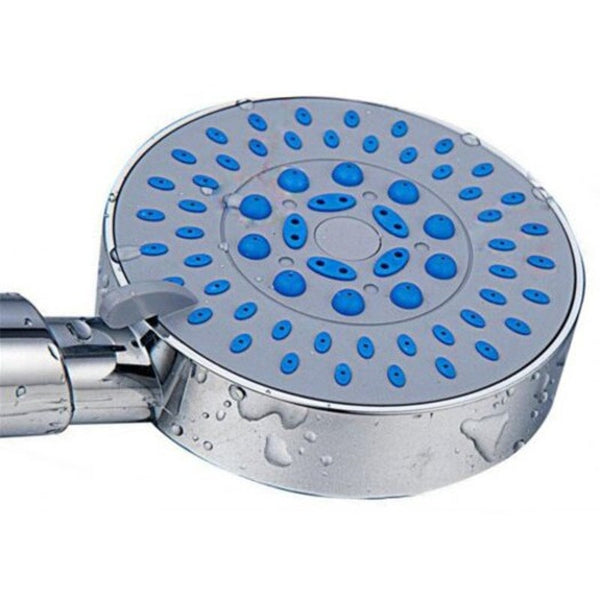 3 Modes Handheld Water Saving Shower Head Rain Nozzle Silver