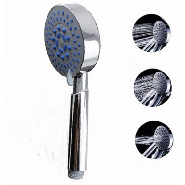 3 Modes Handheld Water Saving Shower Head Rain Nozzle Silver Shower Heads & Combos