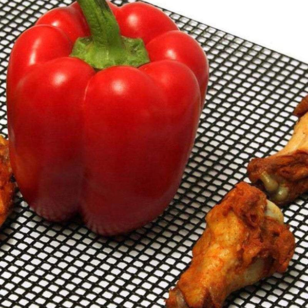 3 Or 6Pcs Bbq Grill Mesh Mat Reusable Sheet Resistant Non Stick Barbecue Bake Barbecue Tools