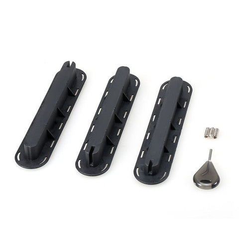 3 Pack Future Tri Fins Box Plugs Base Sup Screw Surf Set Extra Key Screws Black Fin Screws