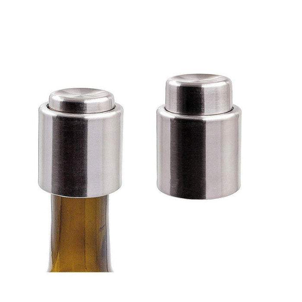 Kitchenware 3 Pack Push Wine Cork Stainless Steel Vacuum Sealed Bottle Stopper Bottle Stoppers