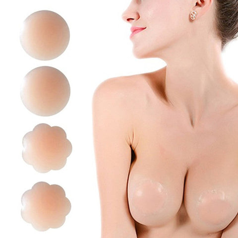 3 Pairs Reusable Nipple Covers Silicone Bra Breast Lift Tape Pasties Instant Bra Accessories