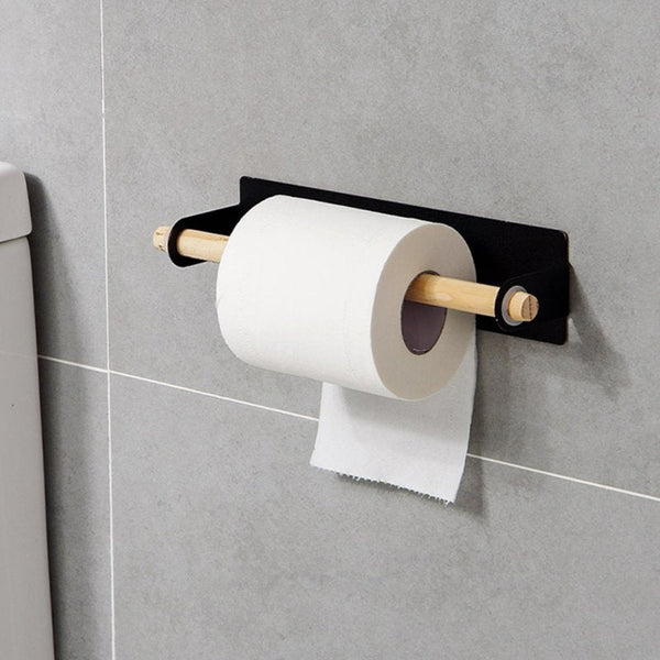 3 Pcs Free Punching Adhesive Paper Towel Holder Under Cabinet Kitchen Bathroom