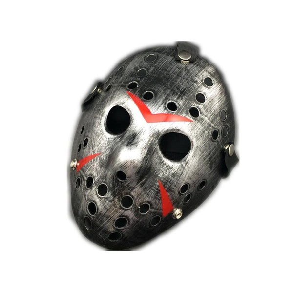 3 Pcs Horror Cosplay Costume Halloween Mask Masquerade Scary Killer Props Silver Masks