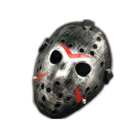 3 Pcs Horror Cosplay Costume Halloween Mask Masquerade Scary Killer Props Silver Masks