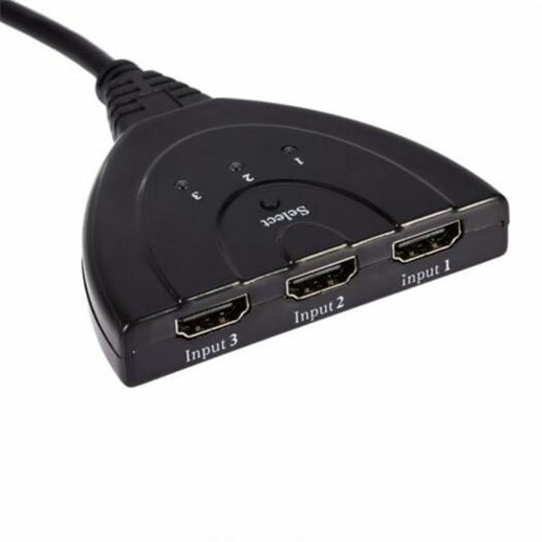 3 Port 1080P Hdmi Switch Splitter Black Splitters & Combiners