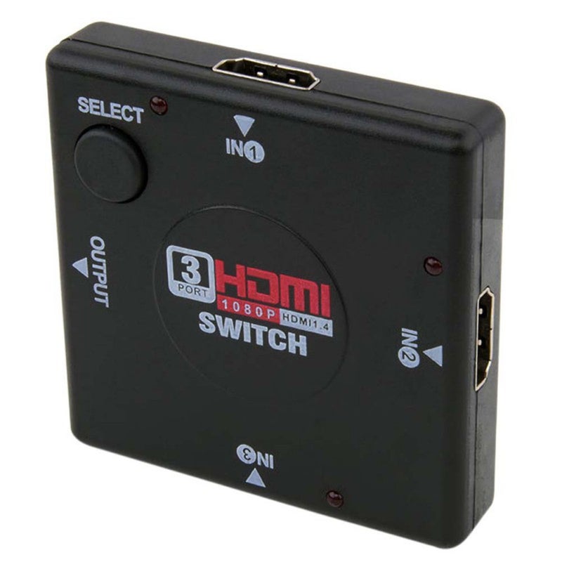 3 Port 1080P Hdmi Switcher Adapter Splitter For Ps3 Stb Tv Dvd Dvr Pc Dlp Projector With Interface High Quality Splitters & Combiners