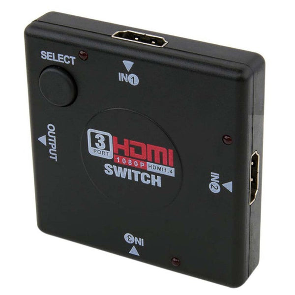 3 Port 1080P Hdmi Switcher Adapter Splitter For Ps3 Stb Tv Dvd Dvr Pc Dlp Projector With Interface High Quality Splitters & Combiners