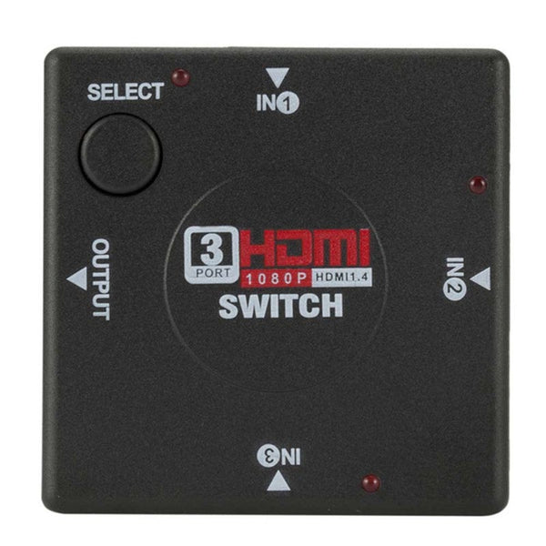 3 Port 1080P Hdmi Switcher Adapter Splitter For Ps3 Stb Tv Dvd Dvr Pc Dlp Projector With Interface High Quality