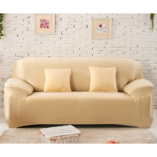 3 Seater High Stretch Sofa Cover Couch Lounge Protector Solid Colours Slipcovers