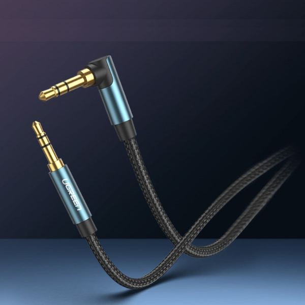 3.5Mm Audio Jack Cable Male To Aux For Samsung S20 Car Headphone Mp34 Cord Wire Line 90 Degree Cables & Adapters