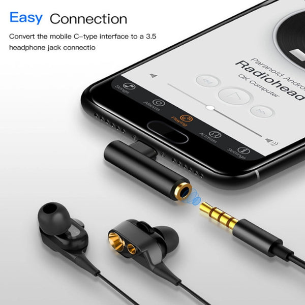 3.5Mm Type C Jack Earphone Cable Usb Male To Aux Audio Adapter Converter Cables & Adapters