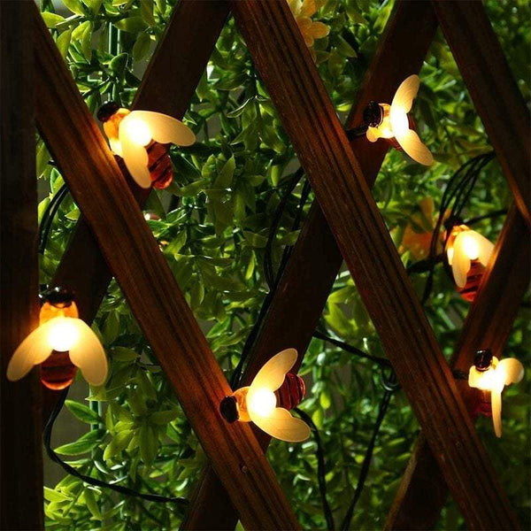 Strip Lights 30 Led Honey Bee Outdoor Solar Powered String String Lights
