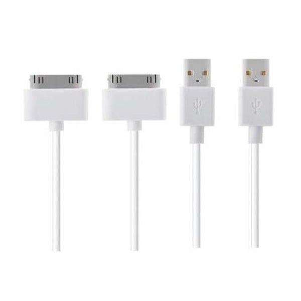30 Pin Charging Cable 1M2pcs White Cables & Adapters